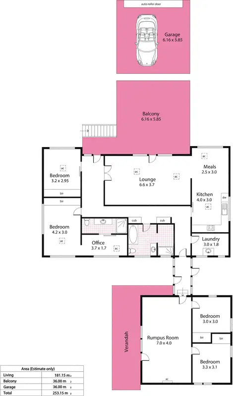 Floorplan of Homely house listing, 22 Landscape Crescent, Highbury SA 5089