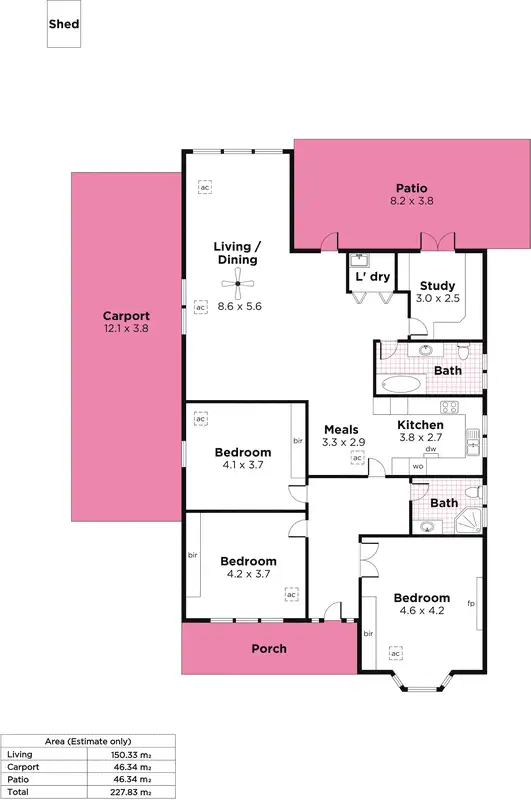 Floorplan of Homely house listing, 72 Milan Terrace, Stirling SA 5152