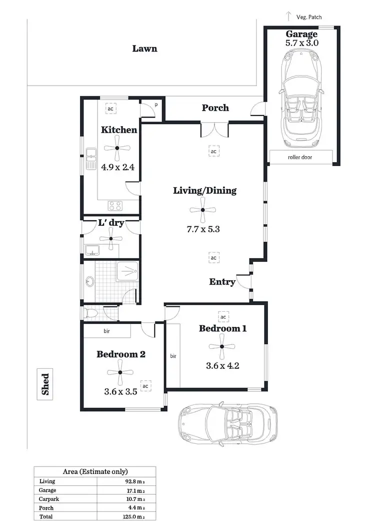 Floorplan of Homely unit listing, 4/8 Montrose Avenue, Netherby SA 5062