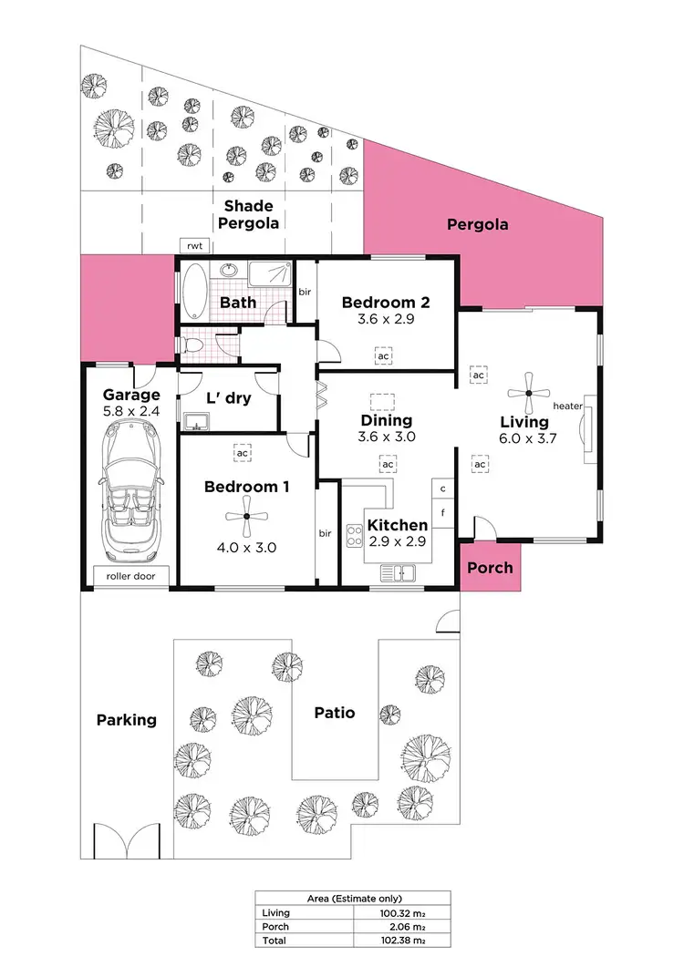 Floorplan of Homely unit listing, 5/5 Wattle Terrace, Plympton Park SA 5038