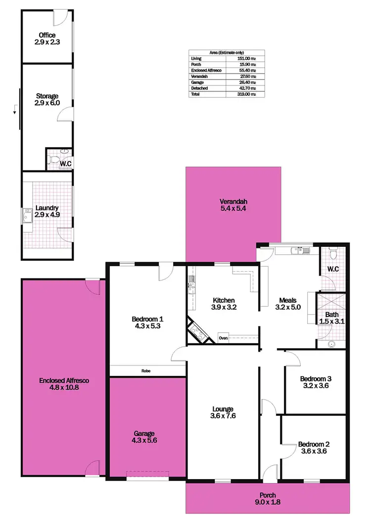 Floorplan of Homely house listing, 19 Milne Terrace, Moonta SA 5558