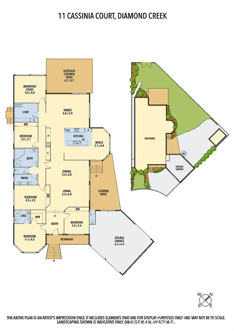 Floorplan of Homely house listing, 11 Cassinia Court, Diamond Creek VIC 3089