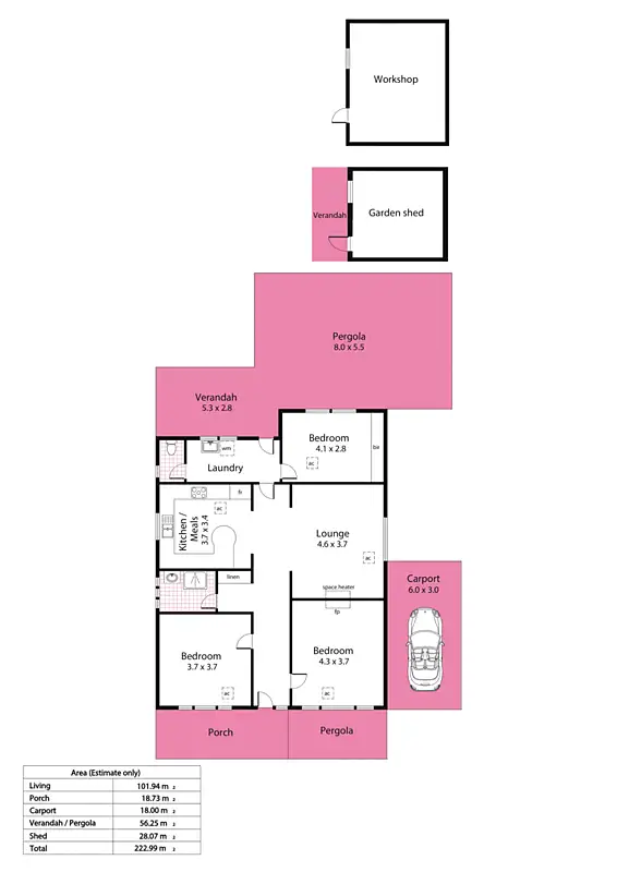 Floorplan of Homely house listing, 25 Burke Street, West Croydon SA 5008