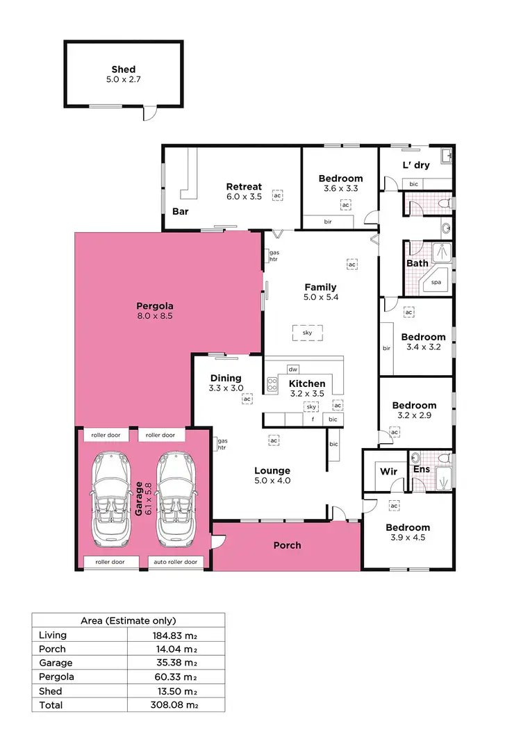 Floorplan of Homely house listing, 3 Arachne Drive, Hallett Cove SA 5158
