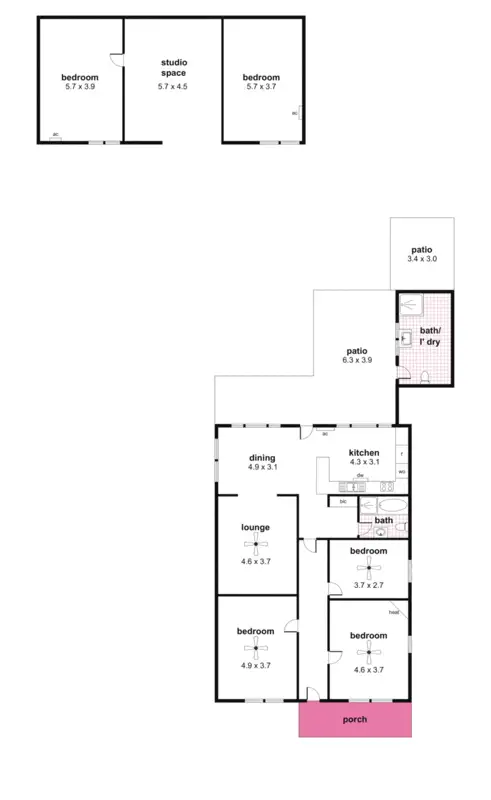 Floorplan of Homely house listing, 23 Second Street, Magill SA 5072