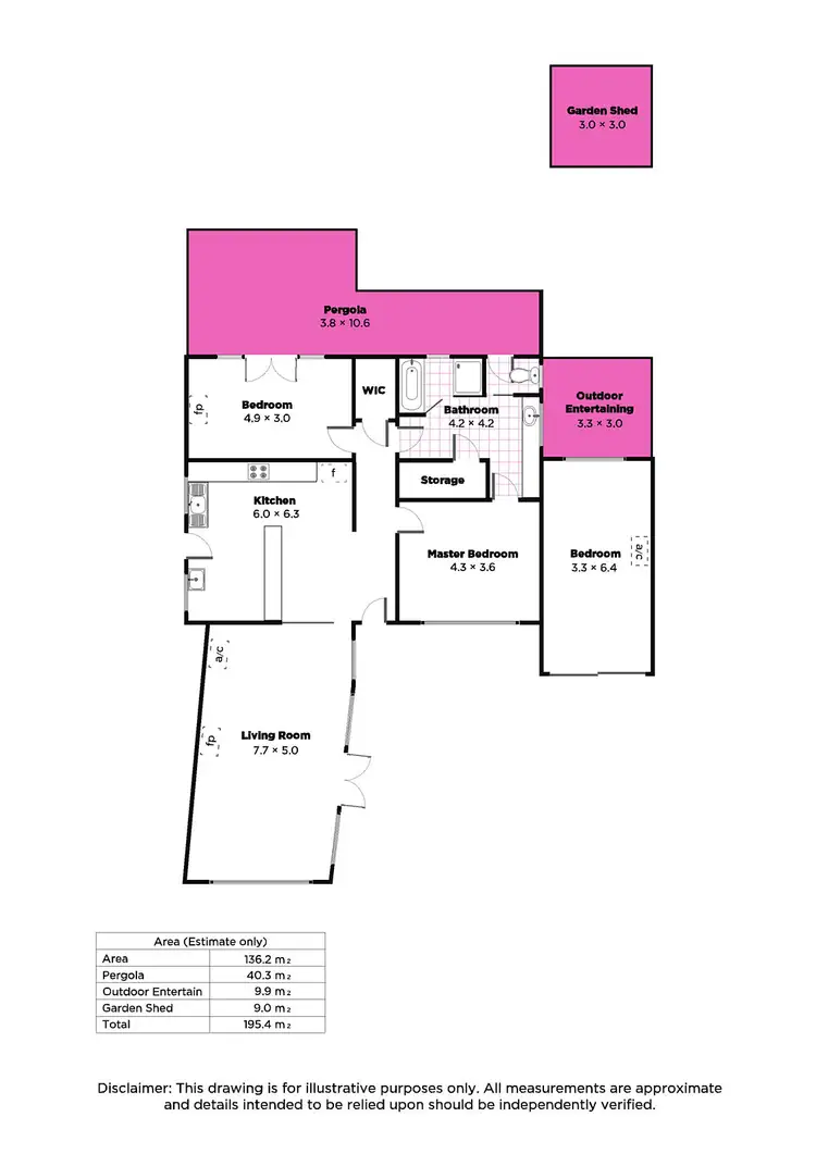 Floorplan of Homely house listing, 76 Hillcrest Drive, Eden Hills SA 5050