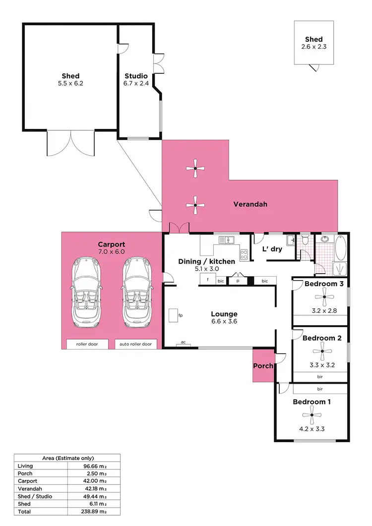 Floorplan of Homely house listing, 4 Karyn Crescent, Morphett Vale SA 5162
