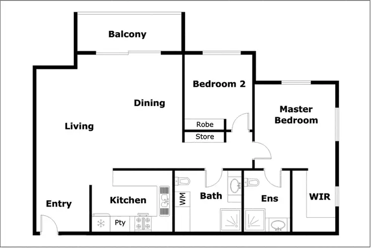 Floorplan of Homely apartment listing, 8/307 Flemington Road, Franklin ACT 2913