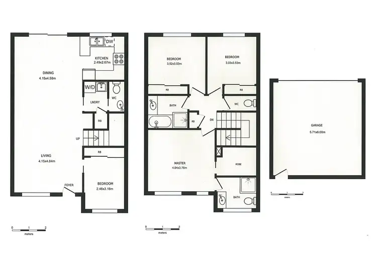 Floorplan of Homely townhouse listing, 3/50 Peter Cullen Way, Wright ACT 2611