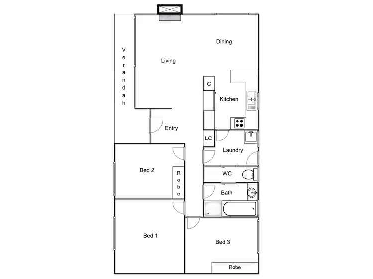 Floorplan of Homely house listing, 24 Fenner Street, Downer ACT 2602
