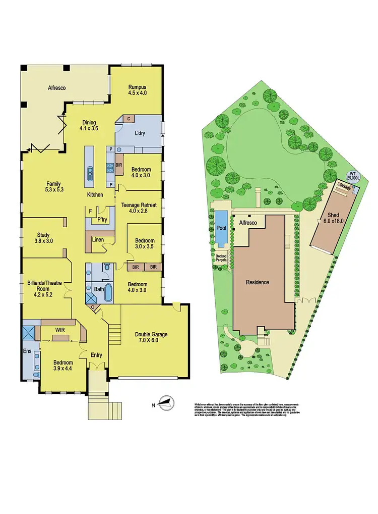 Floorplan of Homely house listing, 34 Downey Drive, Doreen VIC 3754