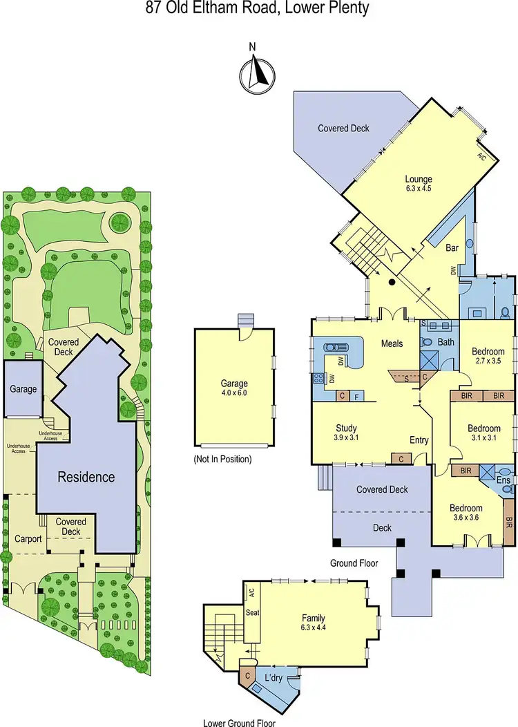 Floorplan of Homely house listing, 87 Old Eltham Road, Lower Plenty VIC 3093