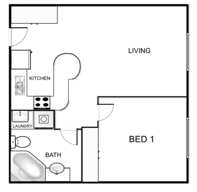 Floorplan of Homely unit listing, 40/19-25 Fawkner Street, Braddon ACT 2612
