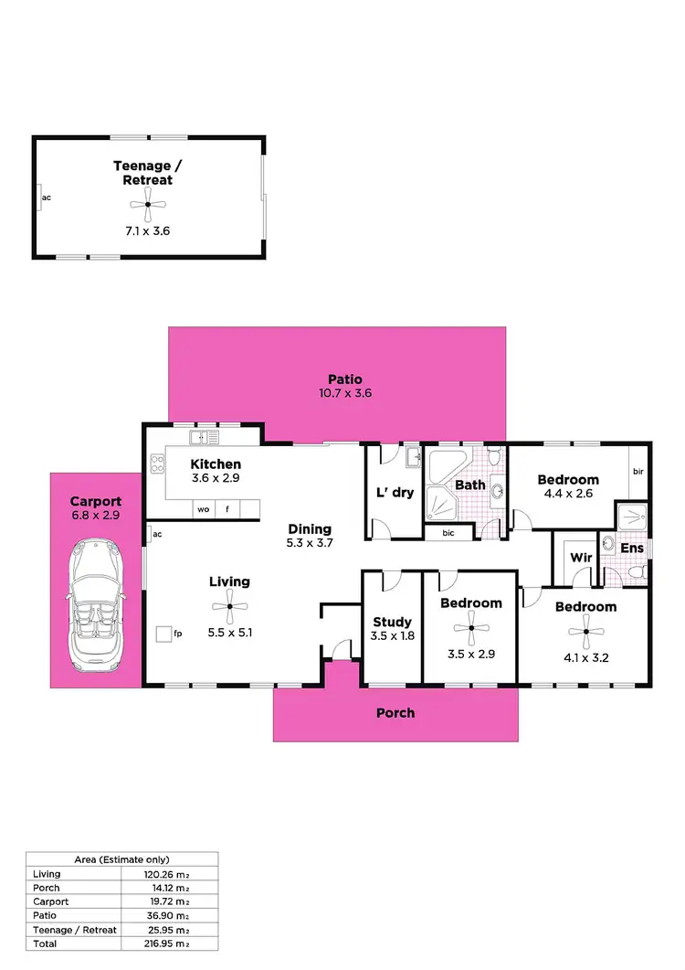 Floorplan of Homely house listing, 16 Renfrew Drive, Hawthorndene SA 5051