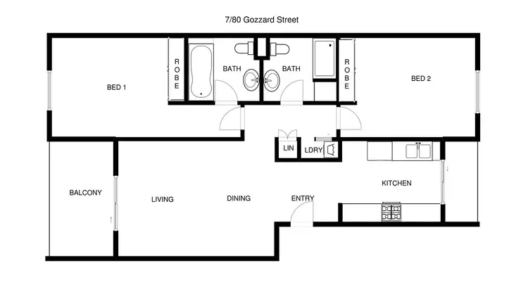 Floorplan of Homely apartment listing, 7/80 Gozzard Street, Gungahlin ACT 2912