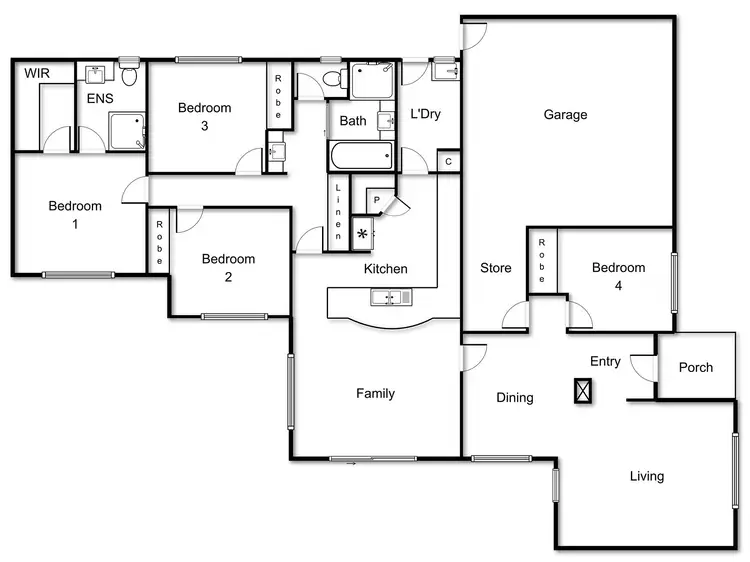 Floorplan of Homely house listing, Address available on request