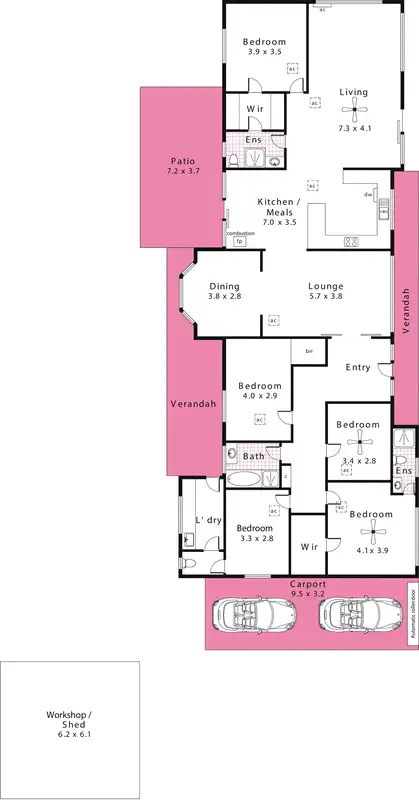 Floorplan of Homely house listing, 2 Acheron Avenue, Hawthorndene SA 5051