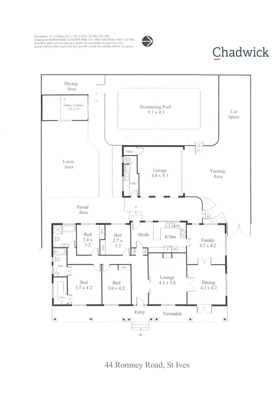 Floorplan of Homely house listing, 44 Romney Road, St Ives NSW 2075