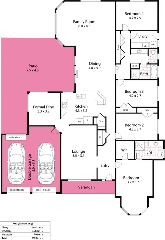 Floorplan of Homely house listing, 22 Pistachio Way, Golden Grove SA 5125