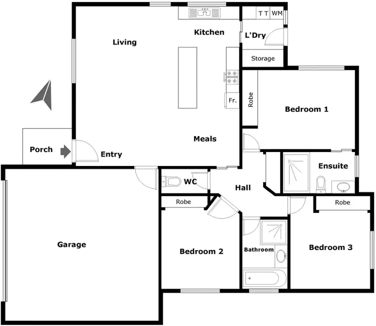 Floorplan of Homely apartment listing, 9B Hepburn Place, Kambah ACT 2902