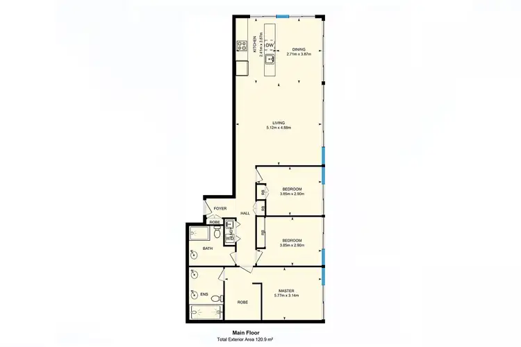 Floorplan of Homely apartment listing, 64/30 Blackall Street, Barton ACT 2600