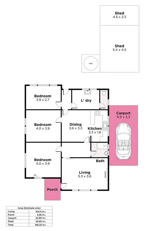 Floorplan of Homely house listing, 20 Crozier Avenue, Daw Park SA 5041