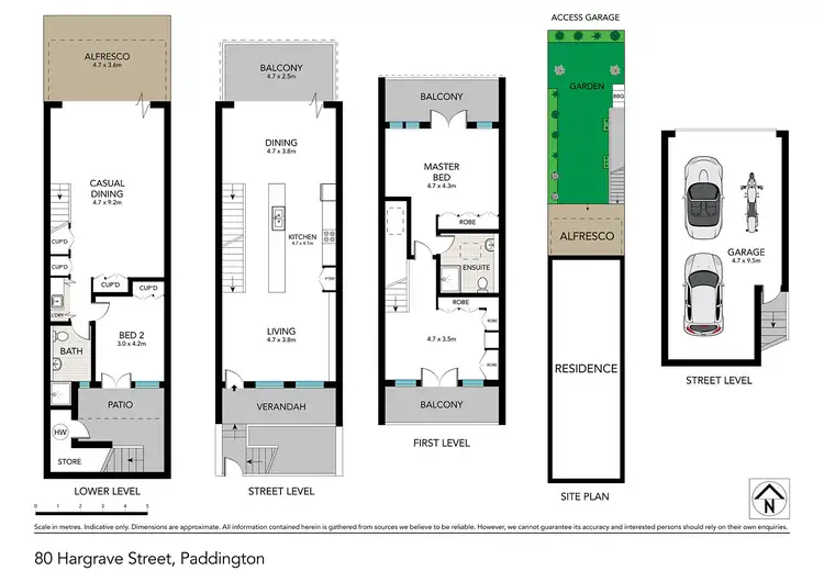 Floorplan of Homely terrace listing, 80 Hargrave Street, Paddington NSW 2021