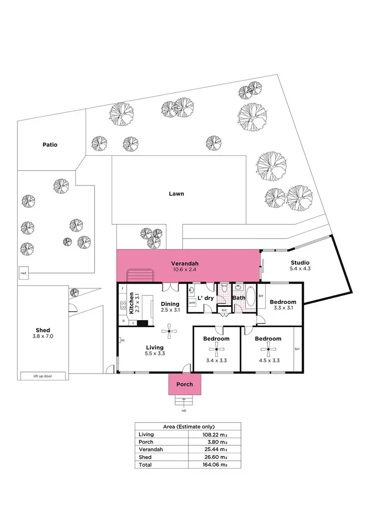 Floorplan of Homely house listing, 3 St Albans Place, Clearview SA 5085