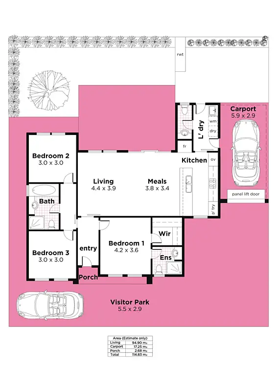 Floorplan of Homely land listing, 14a Raymond Grove, Warradale SA 5046