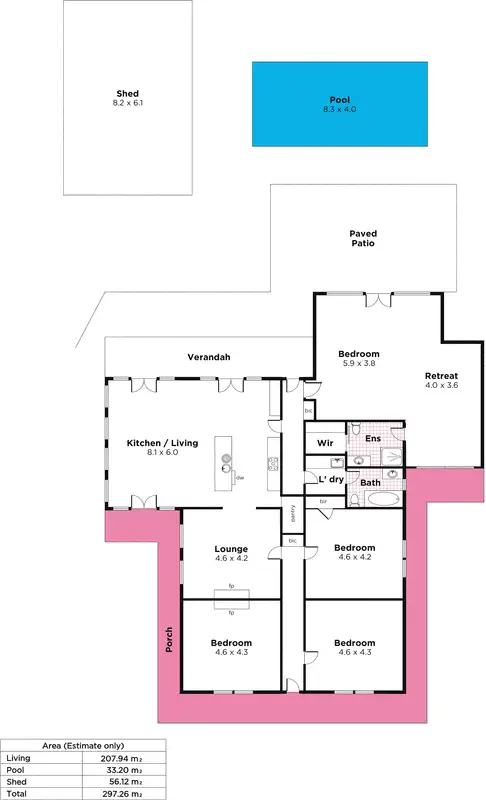Floorplan of Homely house listing, 87 Redden Drive, Cudlee Creek SA 5232