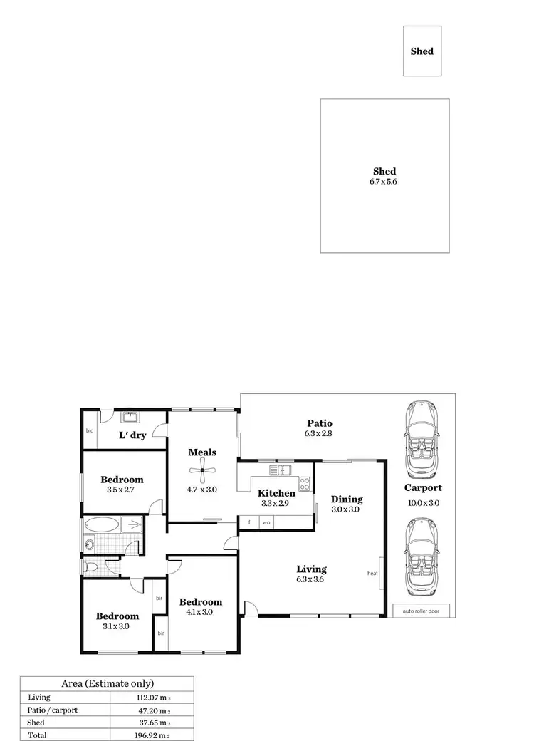 Floorplan of Homely house listing, 15 Frazer Avenue, Gulfview Heights SA 5096