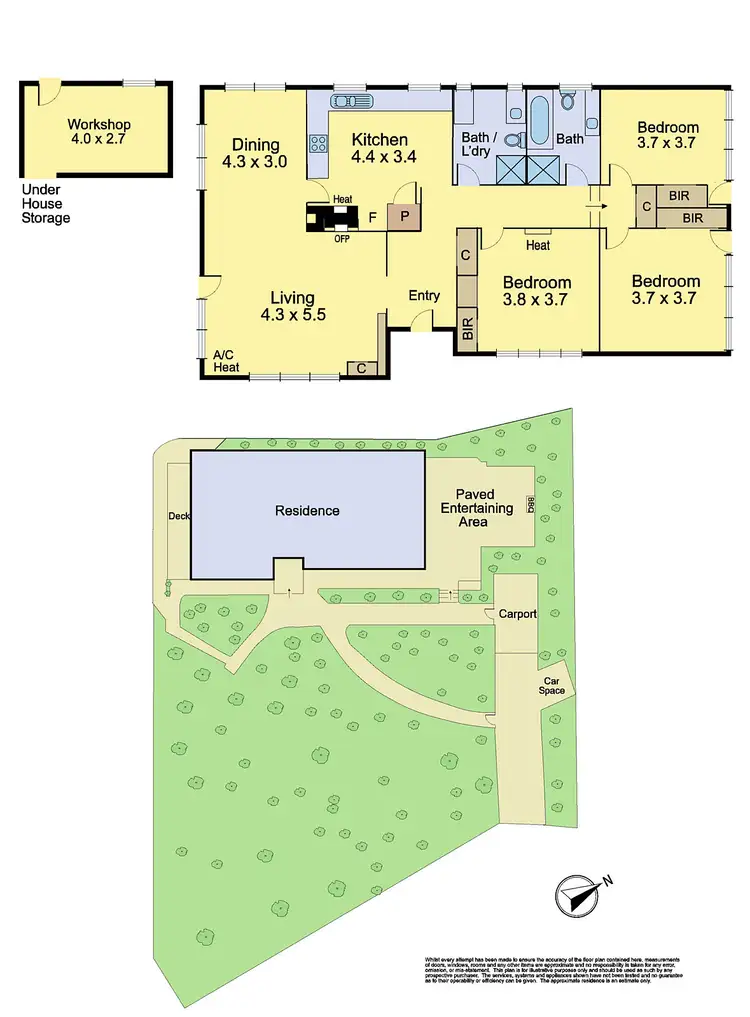 Floorplan of Homely house listing, 15 Carnon Street, Greensborough VIC 3088