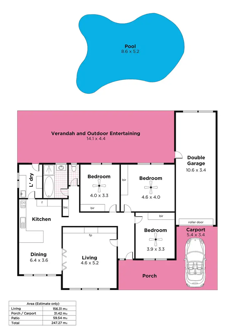 Floorplan of Homely house listing, 2 Carunta Street, Wattle Park SA 5066