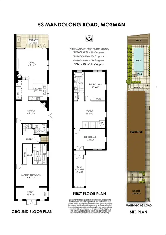 Floorplan of Homely house listing, 53 Mandolong Road, Mosman NSW 2088