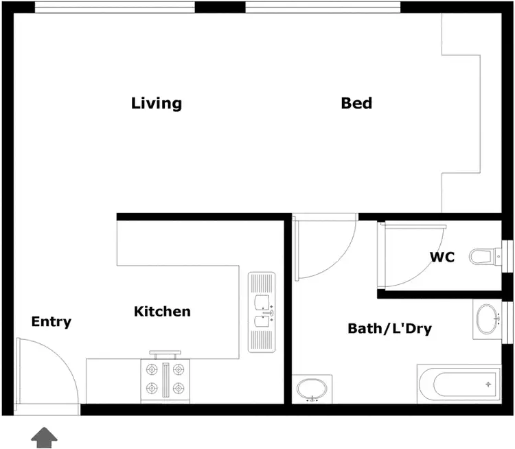 Floorplan of Homely unit listing, 63/179 Melrose Drive, Lyons ACT 2606