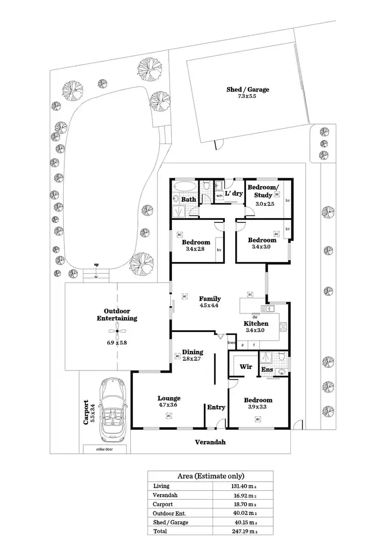 Floorplan of Homely house listing, 1 Hedgerow Crescent, Hallett Cove SA 5158