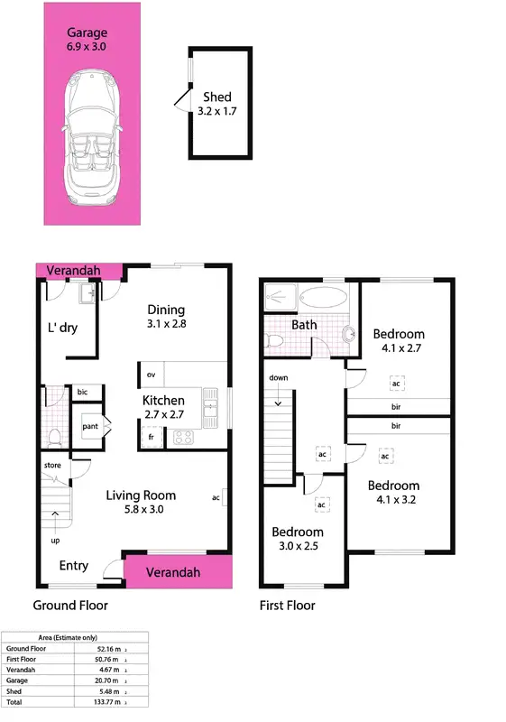 Floorplan of Homely house listing, 26b Clifton Street, Maylands SA 5069