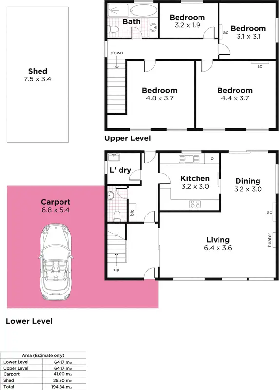 Floorplan of Homely house listing, 8 Oak Crescent, Hawthorndene SA 5051