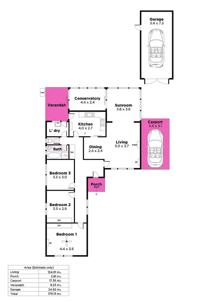 Floorplan of Homely house listing, 18 Balmoral Ave, North Brighton SA 5048