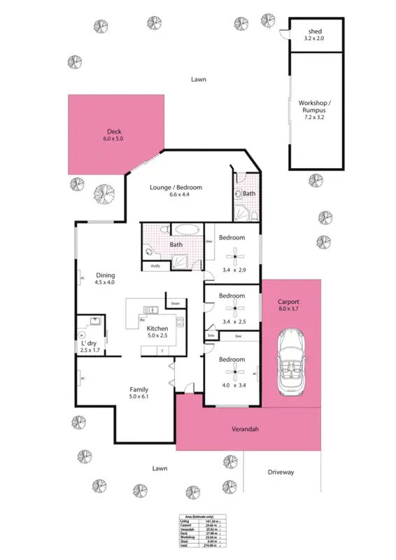 Floorplan of Homely house listing, 6 Martindale Street, Para Hills SA 5096