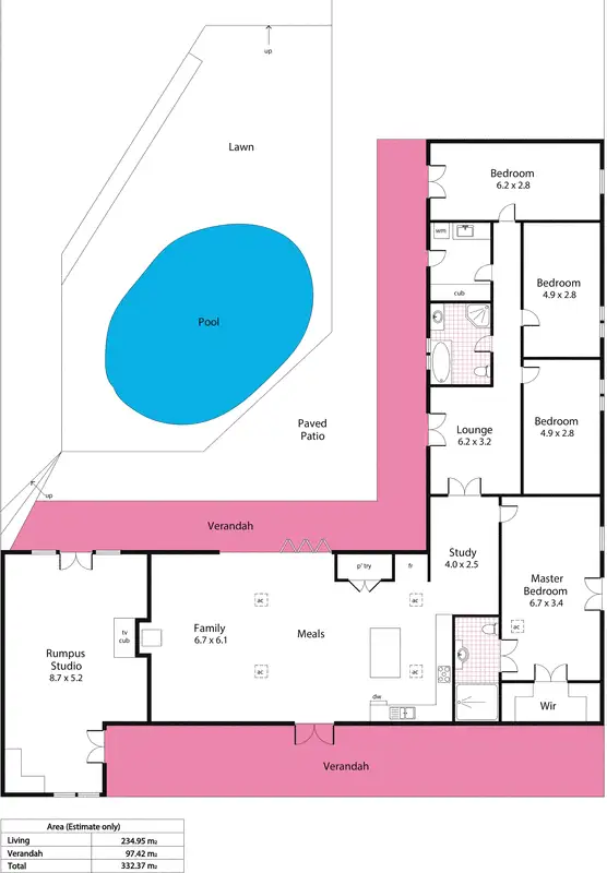 Floorplan of Homely house listing, 9 Cumberland Avenue, Aldgate SA 5154