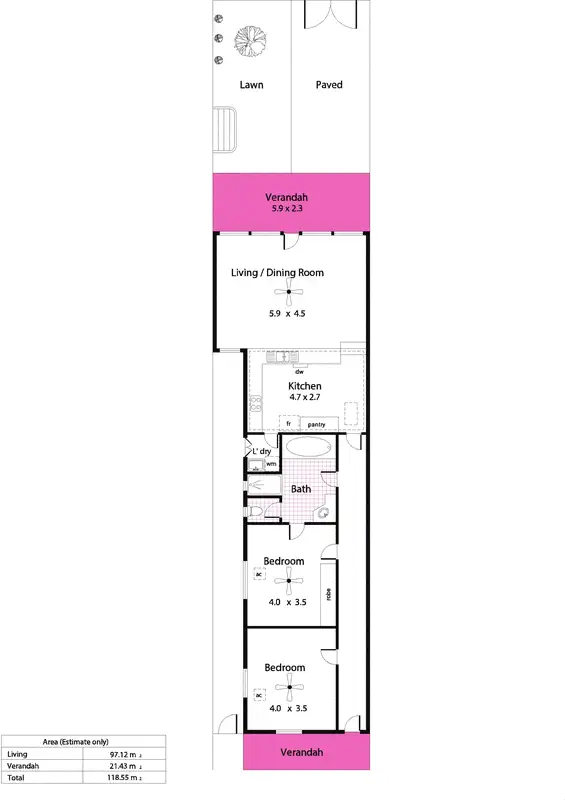 Floorplan of Homely house listing, 20 Frederick Street, Maylands SA 5069