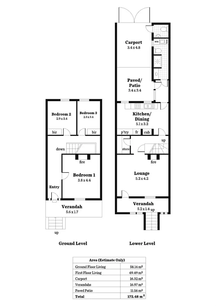 Floorplan of Homely terrace listing, 105 Edward Street, Norwood SA 5067