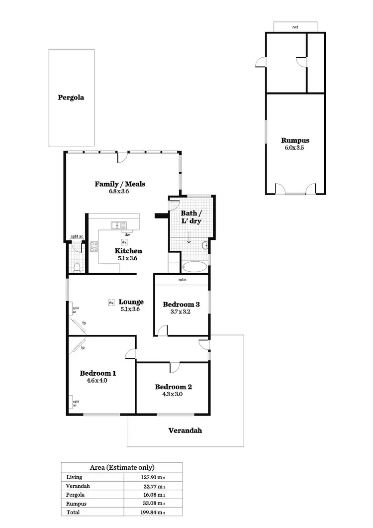 Floorplan of Homely house listing, 8 Ellis Street, Magill SA 5072