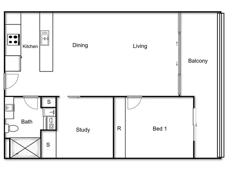 Floorplan of Homely apartment listing, 332/1 Mouat Street, Lyneham ACT 2602