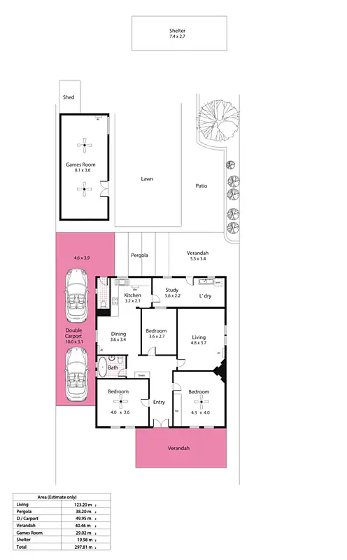 Floorplan of Homely house listing, 24 Bedford Street, West Croydon SA 5008