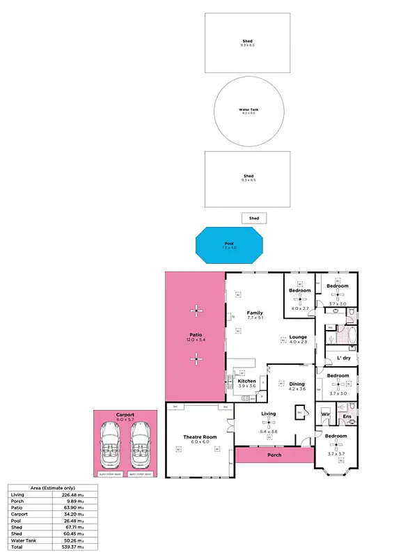 Floorplan of Homely house listing, 10 Nioka Drive, Ironbank SA 5153