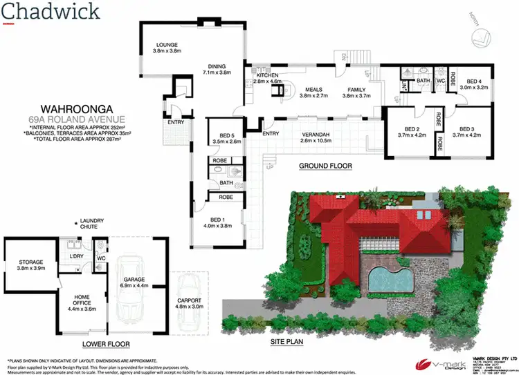Floorplan of Homely house listing, 69A Roland Avenue, Wahroonga NSW 2076