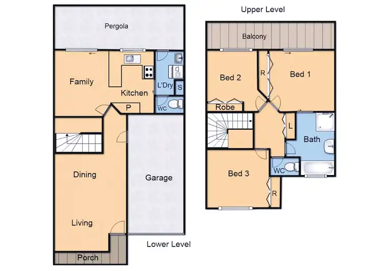 Floorplan of Homely townhouse listing, 15/174 Clive Steele Avenue, Monash ACT 2904