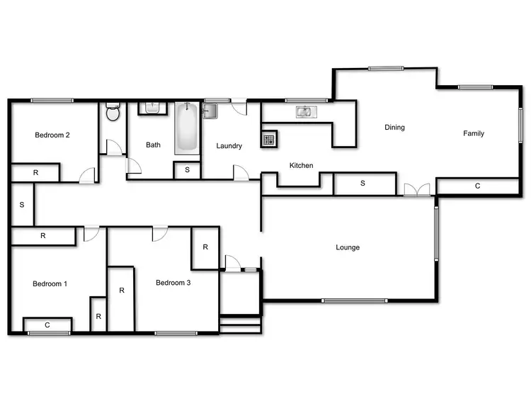 Floorplan of Homely house listing, 15 Strzelecki Place, Narrabundah ACT 2604
